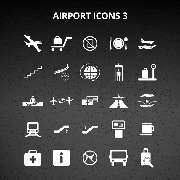 Набор иконок аэропортов
 - Вектор,изображение