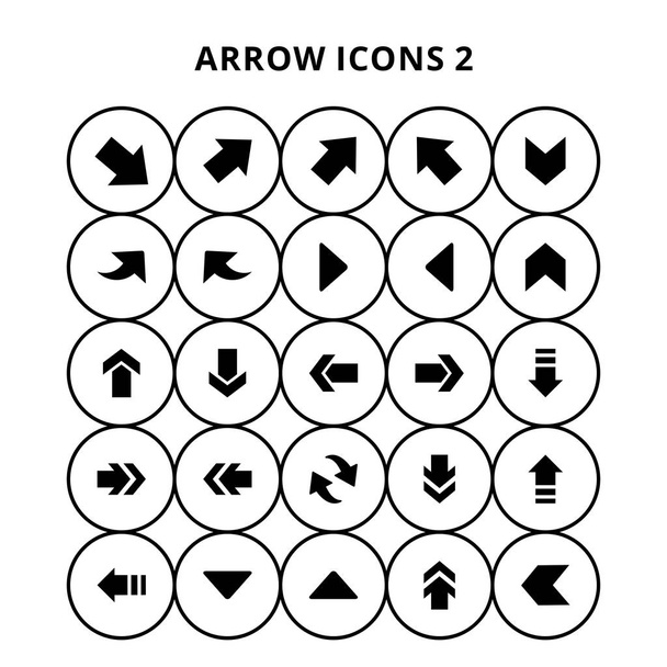 Conjunto de iconos de flecha - Vector, imagen
