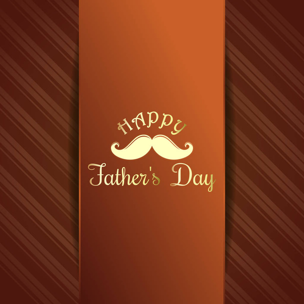 Babalar günü kutlaması için tebrik kartı - Vektör, Görsel