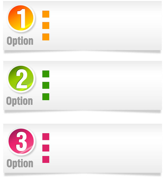Colorful web buttons - Vetor, Imagem