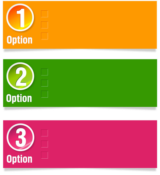 Colorful web buttons - Vektor, Bild