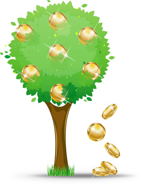 Värikäs puun logo
 - Vektori, kuva