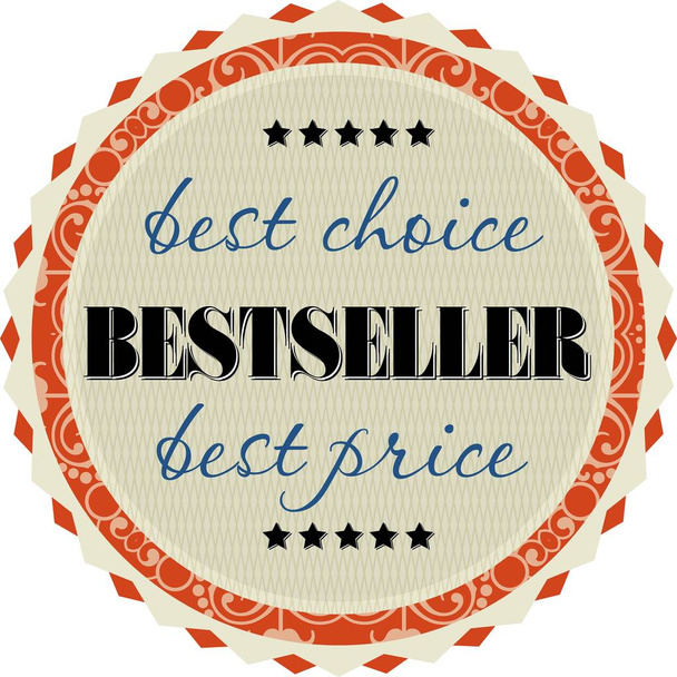 Bestseller logo template - Vector, Image