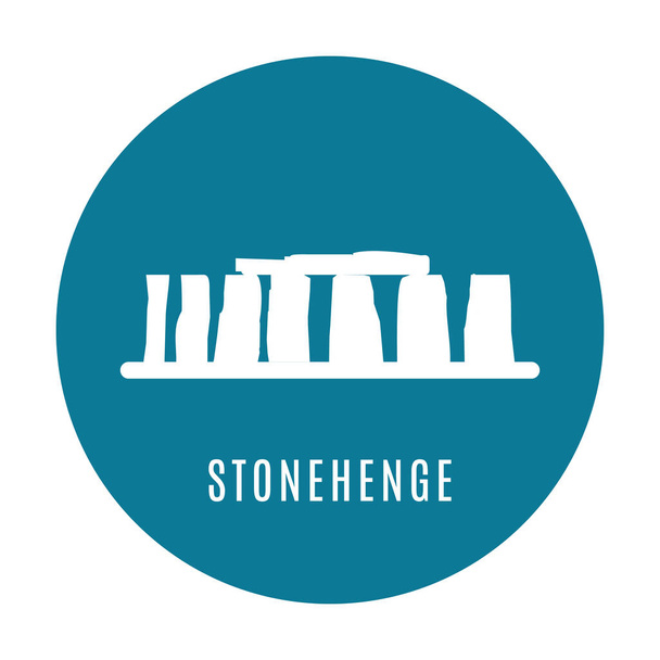 Stonehenge icon isolated on white background. Vector illustration - Vektori, kuva