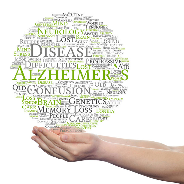 Alzheimer`s disease word cloud - Foto, Imagen