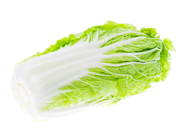 Head of fresh green Chinese cabbage - 写真・画像