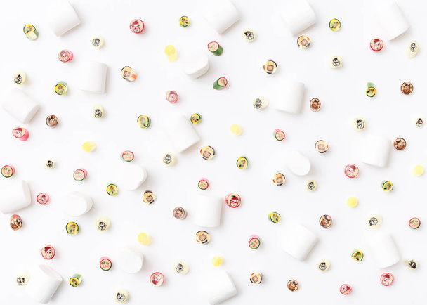 candy pattern with lollipops - Photo, image
