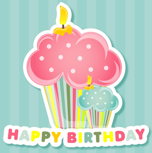 Happy birthday card - Вектор,изображение