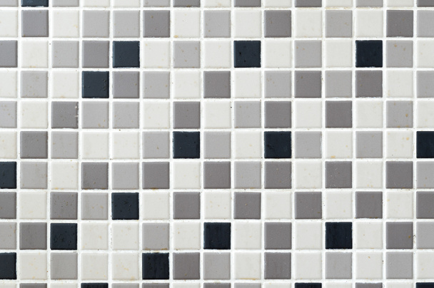 Nero, grigio, mattonelle di mosaico crema
 - Foto, immagini