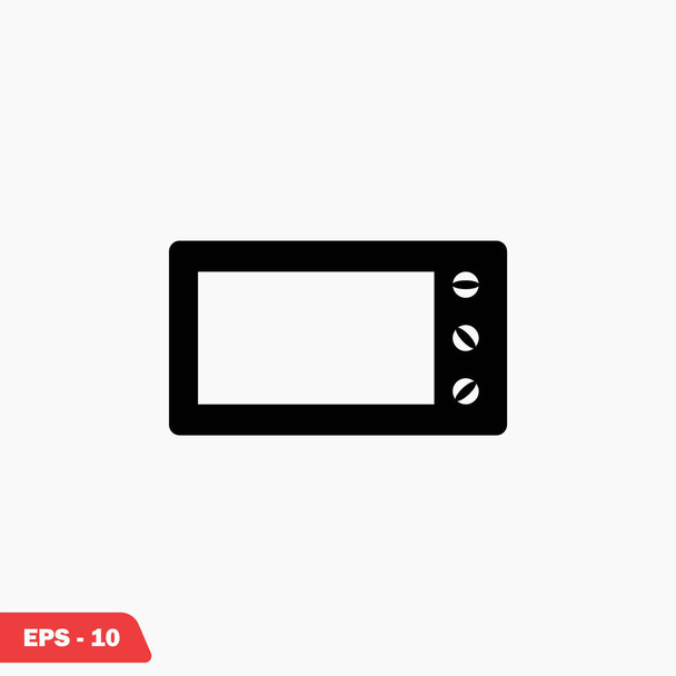 Microwave oven vector icon - Vector, Image