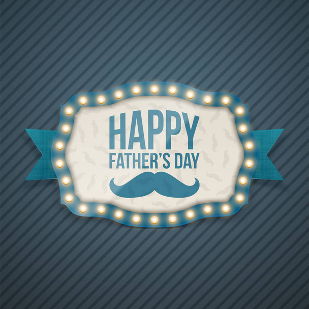 Happy Fathers Day festive Background Template - Wektor, obraz