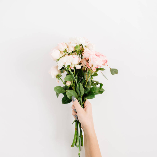 bouquet in girls hand - Photo, Image