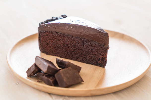 chocolate cake on wood - Foto, immagini