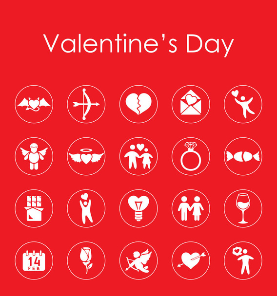 Conjunto de iconos del Día de San Valentín
 - Vector, imagen