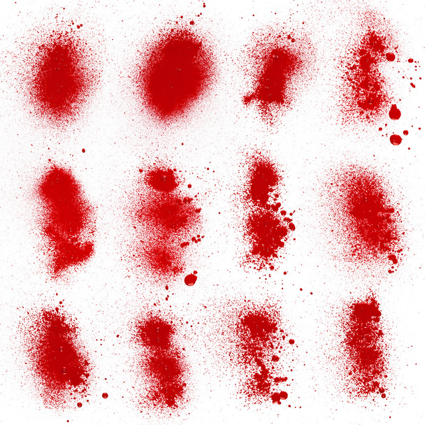 Dozen Blood Spatters and Sprays III - Photo, Image