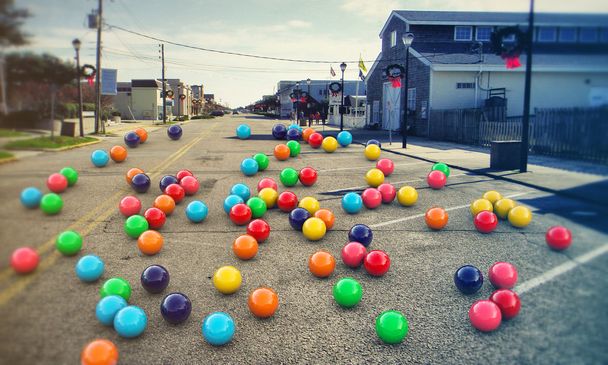 Gummibärchen auf der Straße - Foto, Bild