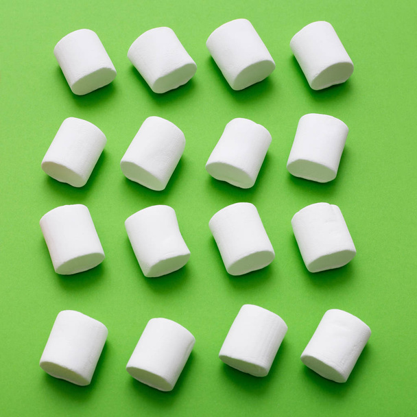 pattern with marshmallow candies - Photo, Image