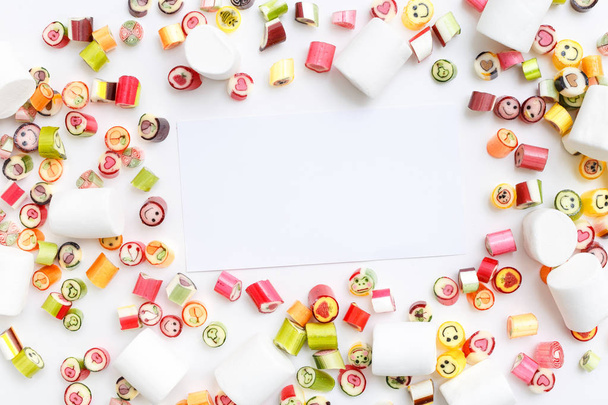 candy pattern with lollipops - Foto, imagen