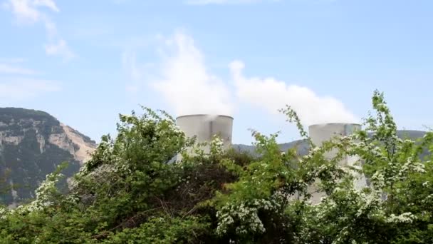 Kernkraftwerk in Frankreich - Filmmaterial, Video