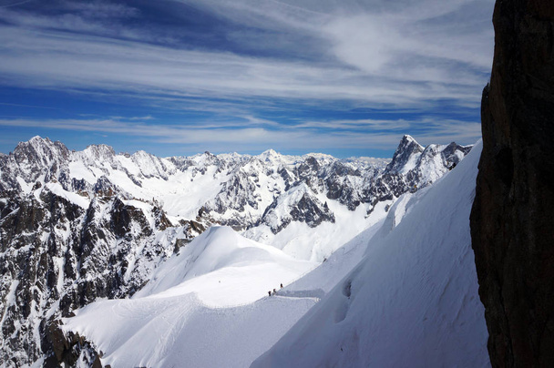 View of Trail From Aiguille Du Midi - Chamonix - Photo, Image