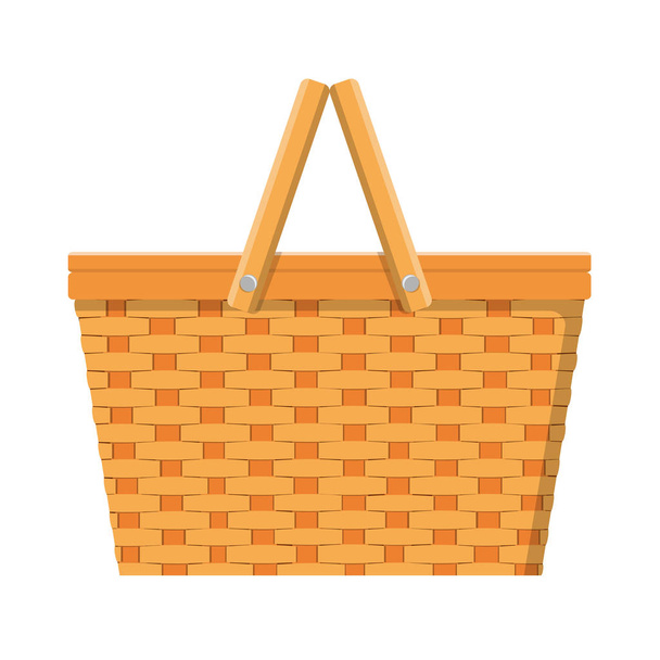 picnic cesta aislado icono
 - Vector, Imagen