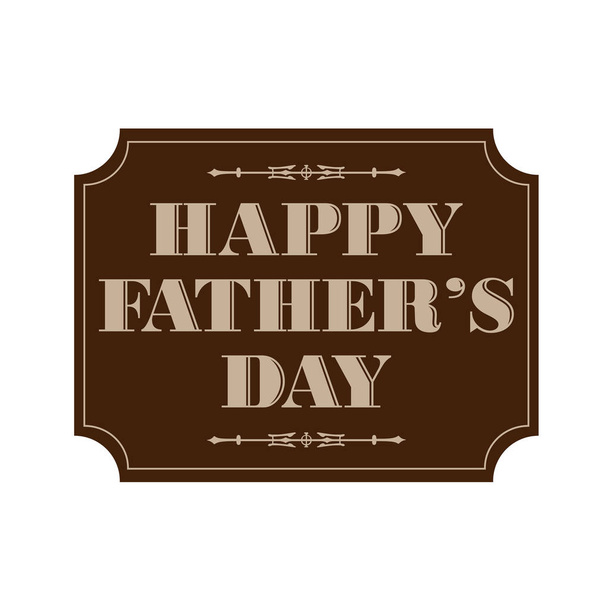 Fathers day card template - Vector, Image