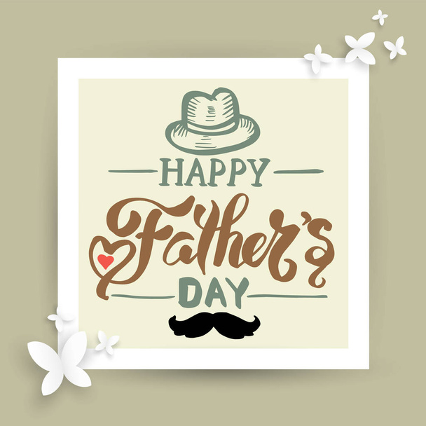 Father's Day card.  - Vector, Image
