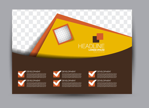 billboard template design landscape orientation - Vector, Image
