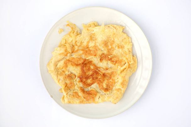 Thai-Style omelet on dish - 写真・画像