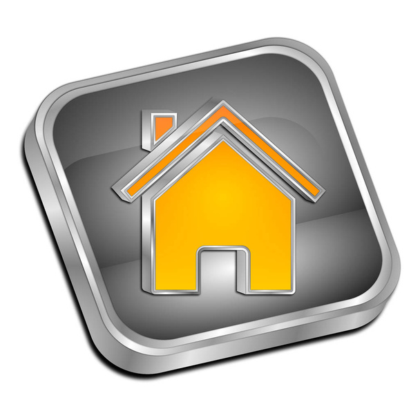 Home Button - ilustração 3D
 - Foto, Imagem
