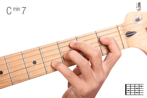 Cmin7 kytara chord kurz - Fotografie, Obrázek