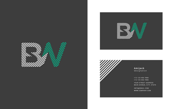 renkli çizgi logo Bw - Vektör, Görsel