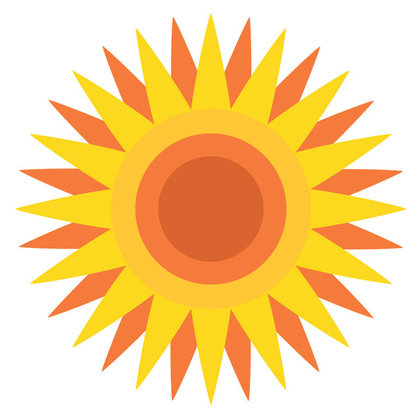 Stylized sun disk  - Vector, Image