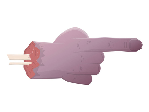 violet isolé main zombie
 - Vecteur, image
