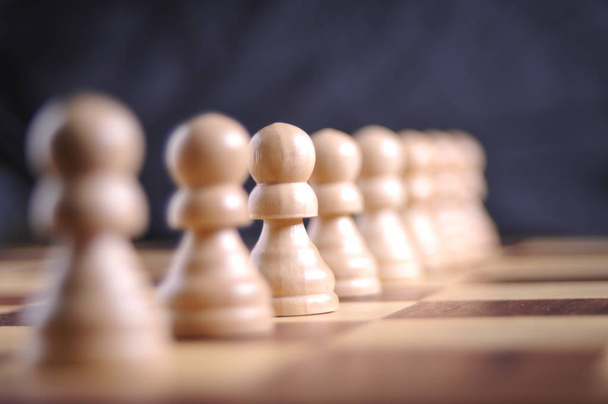 Chess pieces on the board - 写真・画像