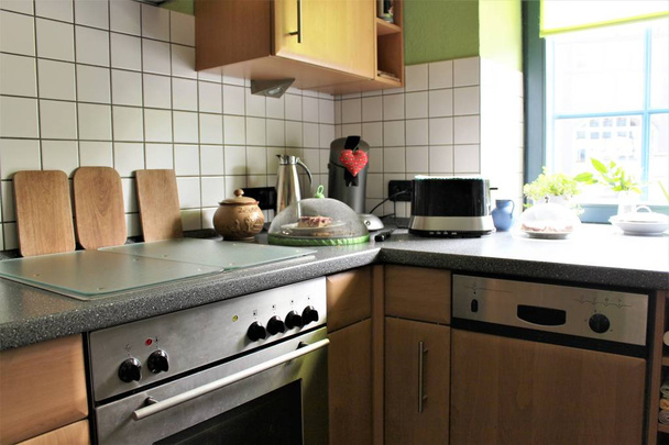 Una imagen de una cocina - Foto, Imagen