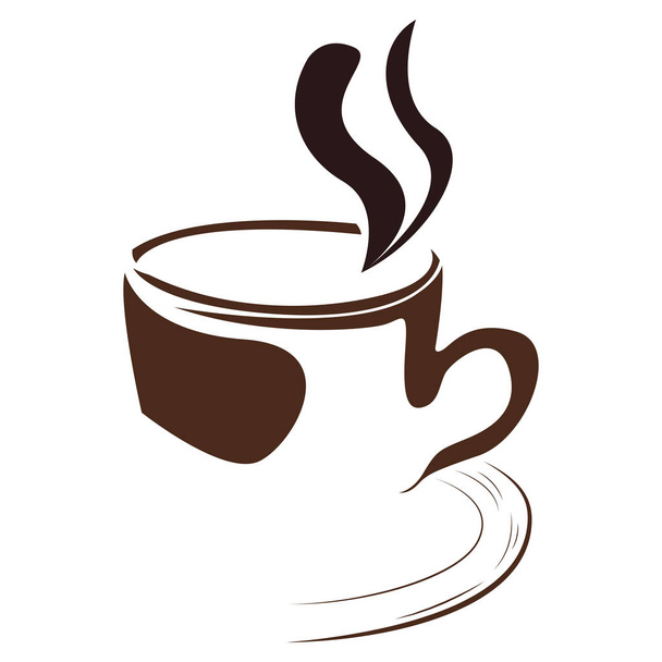 Isolated coffee mug logo - Vektor, Bild