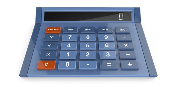 Kalkulator niebieski - Zdjęcie, obraz