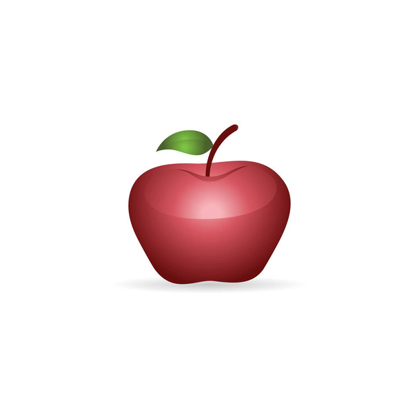 red Apple icon. - Вектор,изображение
