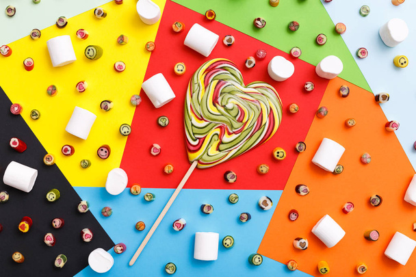 pattern with color sweets - Photo, Image