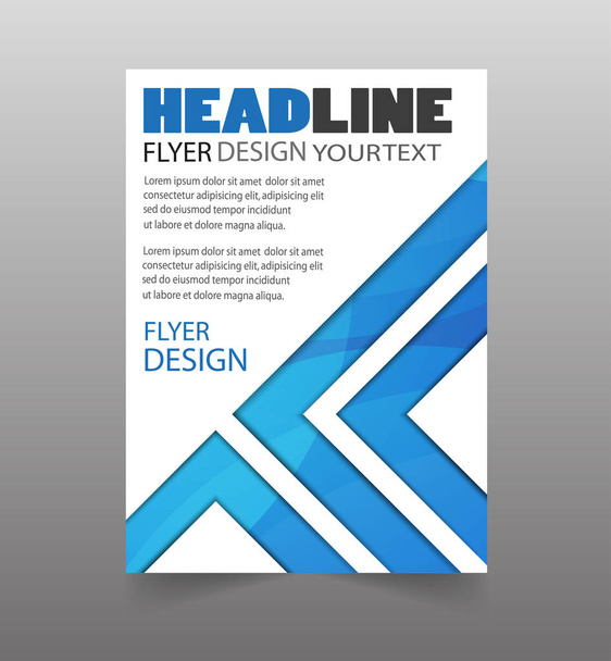 Geschäftsbericht Broschüre Flyer Design-Vorlage. kann für Veröffentlichung, Druck und Präsentation verwendet werden. Vektor. Folge 10 - Vektor, Bild