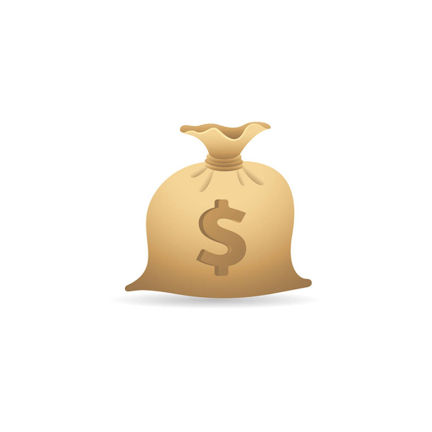 Icono de color - Saco de dinero
 - Vector, imagen