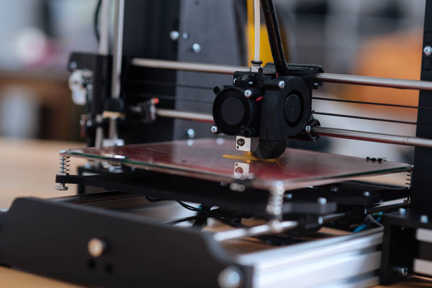 Close up of a modern 3D printer - Photo, Image