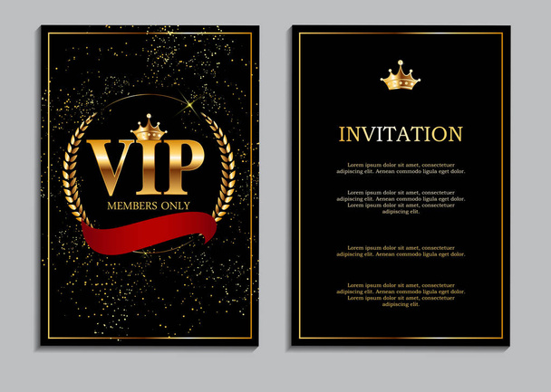 Resumen Lujo Miembros VIP Solo Invitación Fondo Vector Il
 - Vector, Imagen