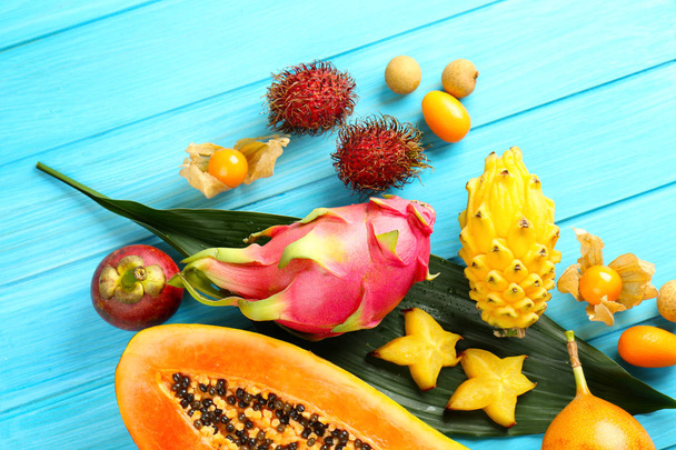 Juicy exotic fruits - Фото, зображення