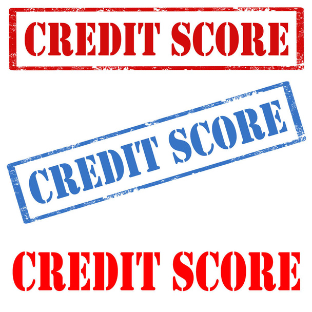 Credit Score-stamps - Vector, afbeelding