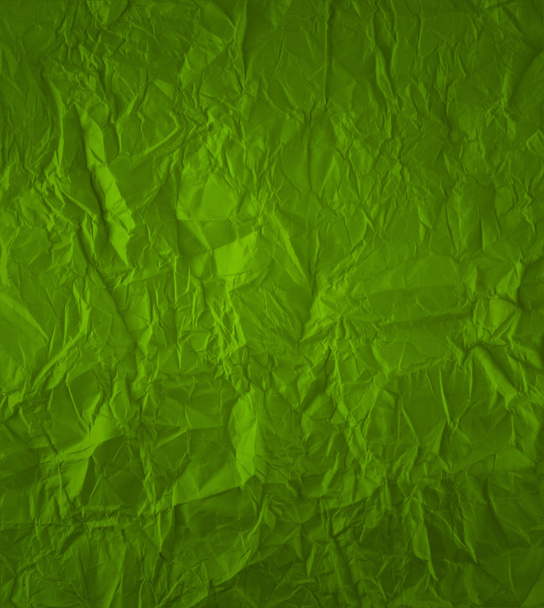 Zelená zmačkaný papír - Fotografie, Obrázek