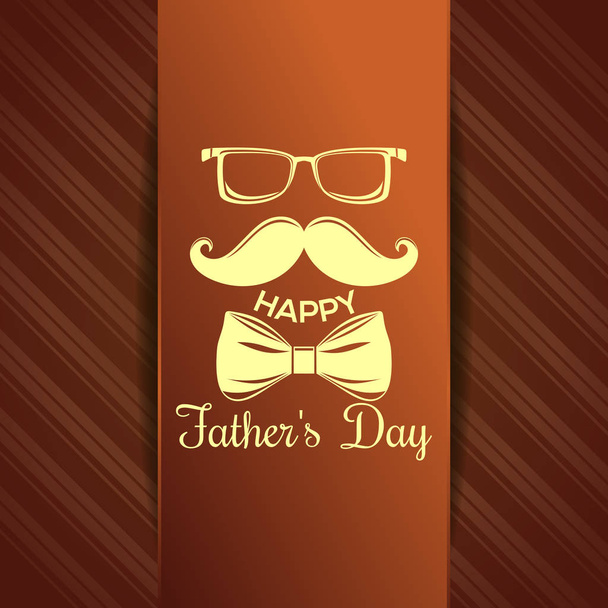 Greeting card for Fathers Day celebration - Vektor, Bild