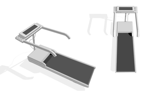 treadmill vector illustration - Vektor, Bild