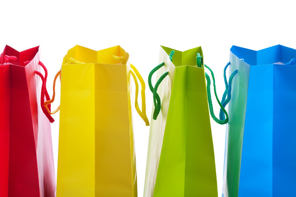 Sacos de compras coloridos brilhantes
 - Foto, Imagem